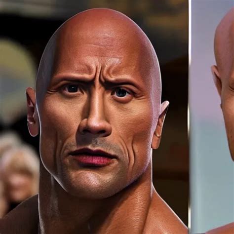 Dwayne Johnson As A Drag Queen Highly Detailed Hyper Stable