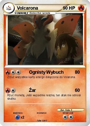 Pok Mon Volcarona Ognisty Wybuch Twoja W Asna Karta Pokemon