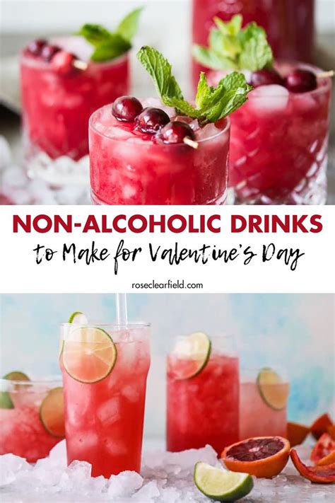 Non Alcoholic Drinks For Valentine S Day Valentine Drinks