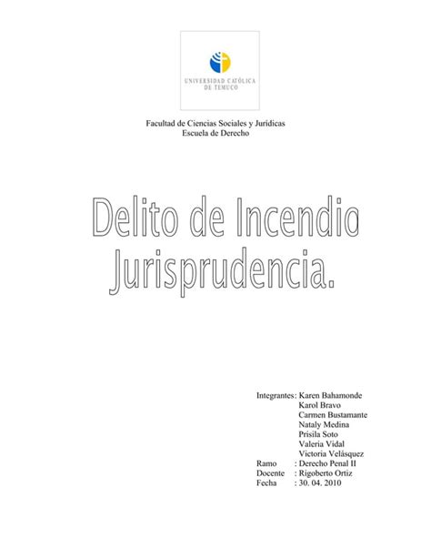 Analisis De Sentencias Sobre Delito De Incendio PDF