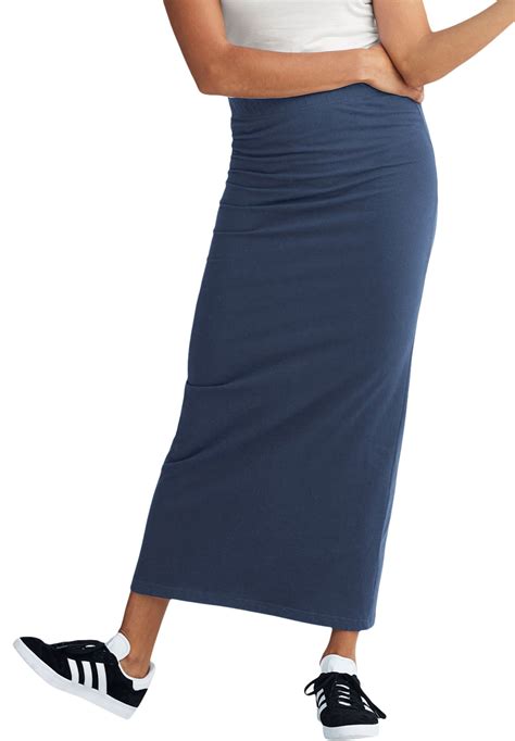 Ellos Womens Knit Maxi Skirt Skirt