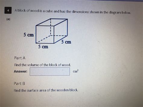 Volume Of A Block Of Wood