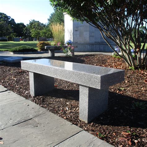 Memorial Bench Within The Cremation Garden Evergreen Cemetery Crematory