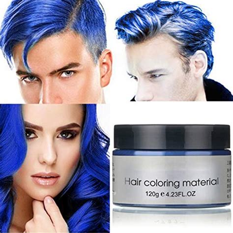 Hair Color Wax Blue Unisex Natural Temporary Modeling Fashion Colorful