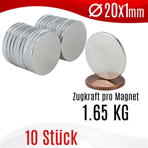 Neodym Magnete Rund Extra Stark Scheiben Zylinder Magnete