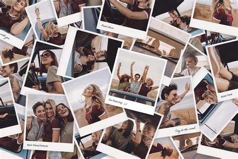 polaroid photo collage template