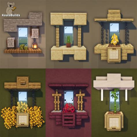 Minecraft 6 Window Design Ideas Made By Me In 2021 Minecraft Interior Design Minecraft