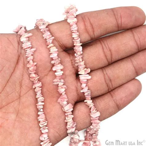 Rhodochrosite Chip Nugget Beads Raw Rhodochrosite Beads For Sale