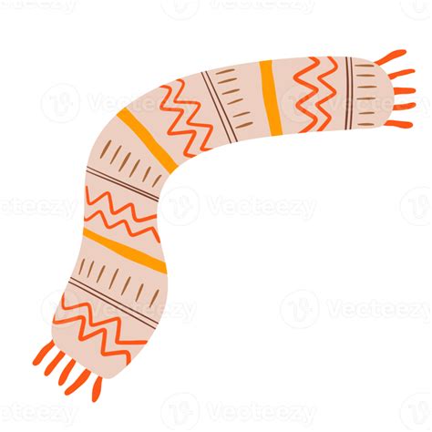 Winter Scarf Hand Drawn 15321554 Png