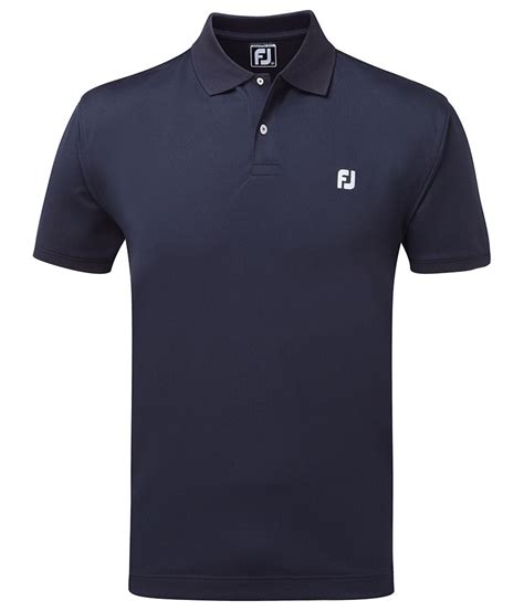 Footjoy Mens Stretch Pique With Fj Chest Logo Polo Shirt Golfonline