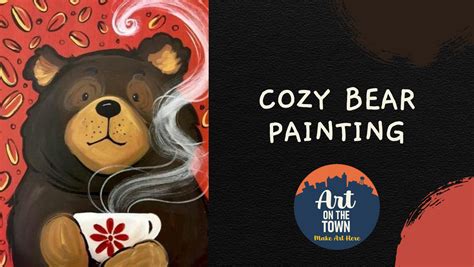 Cozy Bear Painting Art On The Town Wi