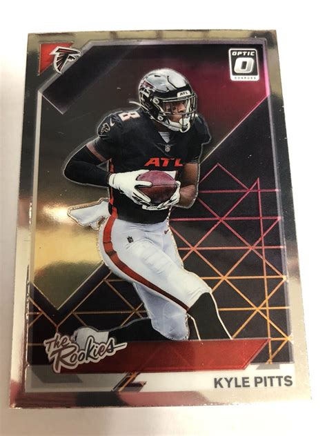 2021 DONRUSS OPTIC KYLE PITTS ROOKIE CARD RC THE ROOKIES INSERT FALCONS