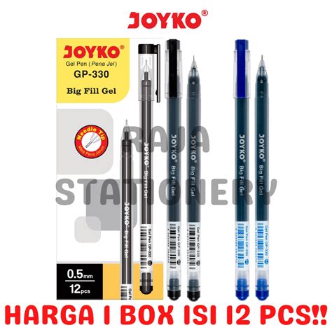 Jual JOYKO GEL PEN BIG FILL GEL 0 5MM HITAM BIRU PENA PULPEN JOYKO JEL