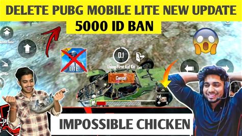 Pubg Mobile Lite 5000 ID Banned New Update Impossible Chicken