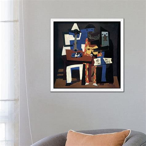 Three Posts Three Musicians By Pablo Picasso Painting Print On Canvas