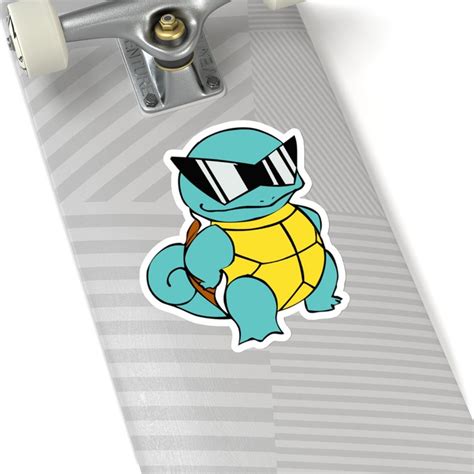 Squirtle Squad Leader Glossy Sticker Pokemon Glasses Shades Etsy