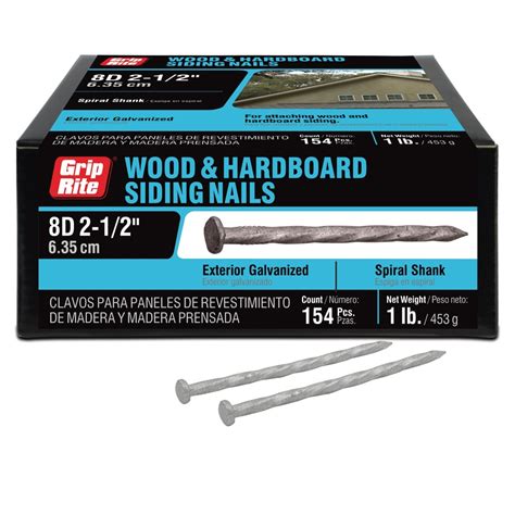 Grip Rite 8 Gauge Coated Steel Siding Nails 1 Lb At