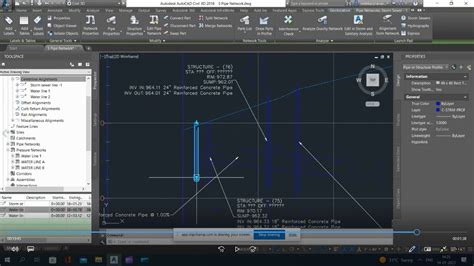 Civil D Pipe Network Storm Sewer Strom Sewer Pipe Network Youtube