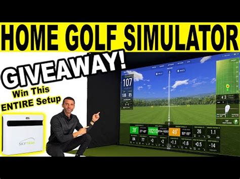 HOME GOLF SIMULATOR GIVEAWAY! SkyTrak Plus DIY Golf Simulator Review