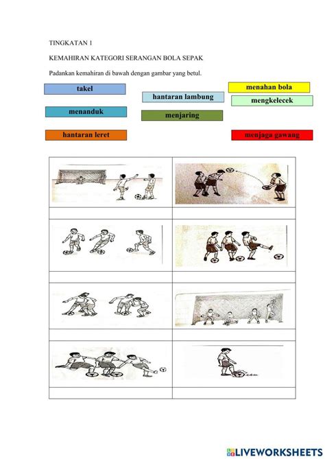 T1 Pjpk Bola Sepak Interactive Worksheet Live Worksheets