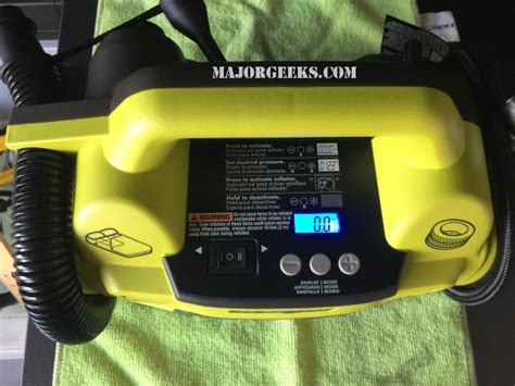 Review Ryobi 18 Volt ONE Dual Function Inflator Deflator MajorGeeks