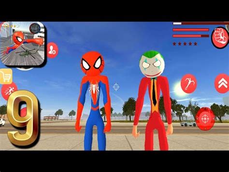 Amazing Spiderman Stickman Rope Hero Mafia City 9 Android Gameplay