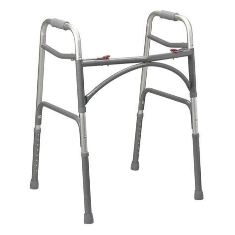 Drive Medical Bariatric Aluminum Folding Walker Two Button Safeway