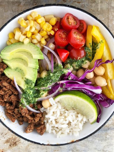 Mexican Bowl Recipe With Cilantro Lime Dressing A Pretty Life In The Suburbs