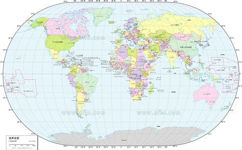 世界全図 行政区分図 ベクター地図素材のダウンロード販売 アフロモール