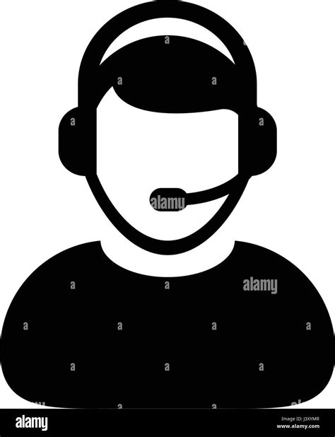 Customer Care Service Support Icon Vector Person Avatar With