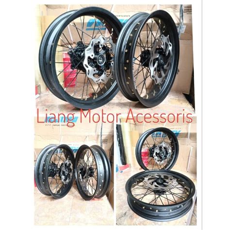 Jual Sepaket Velg Super Moto Ring Tromol Set Jari Klx Crf