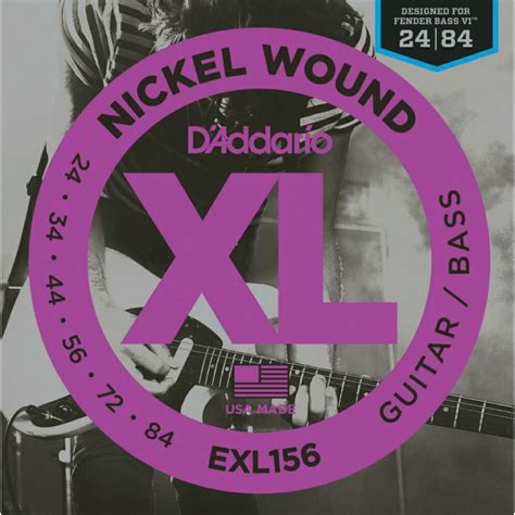 D Addario ダダリオ エレキギター ベース弦 EXL156 Guitar Bass XL Nickel Round Wound