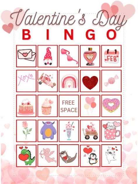 Valentine's Day Bingo Cards - Etsy