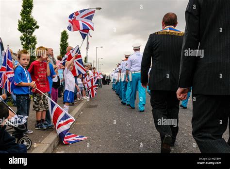 Children With British Flags High Resolution Stock Photography And