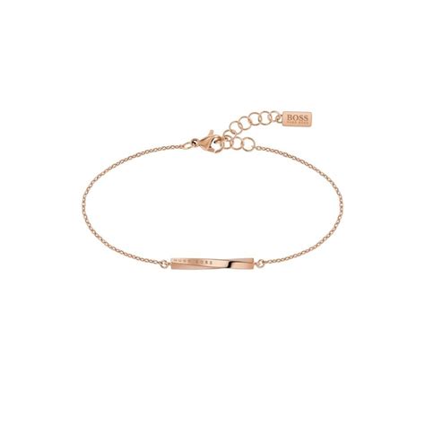 Hugo Boss Jewellery Signature Rose Gold Bracelet 1580085