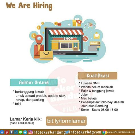 Lowongan Kerja Admin Online Toko Bayi Bandung Juni 2020 Info Loker