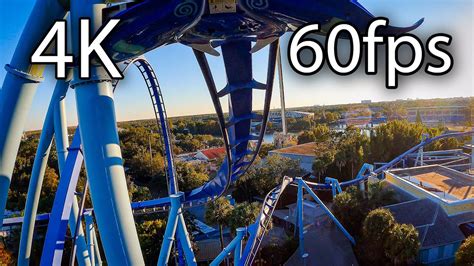 Manta At Sunset Front Seat On Ride 4k Pov 60fps Seaworld Orlando Youtube