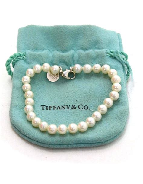 Tiffany And Co 4 5mm Cultured Freshwater Pearl Bracelet For Sale At 1stdibs