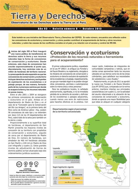 Pdf Conservaci N Y Ecoturismo Land Portal Comunidades Campesinas