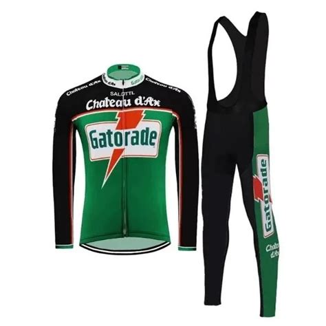 Chateau Dax Gatorade Team Ciclismo Jersey D Gel Pad Bike Pants