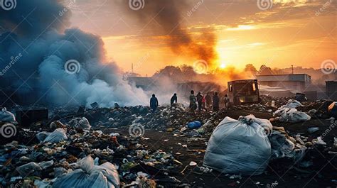 People on a Big Garbage Dump. Pollution of the Environment and Our ...