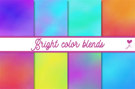 Bright Color Blends By Julie Campbell Designs | TheHungryJPEG