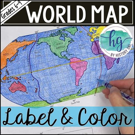 World Map Activity Print And Digital By History Gal