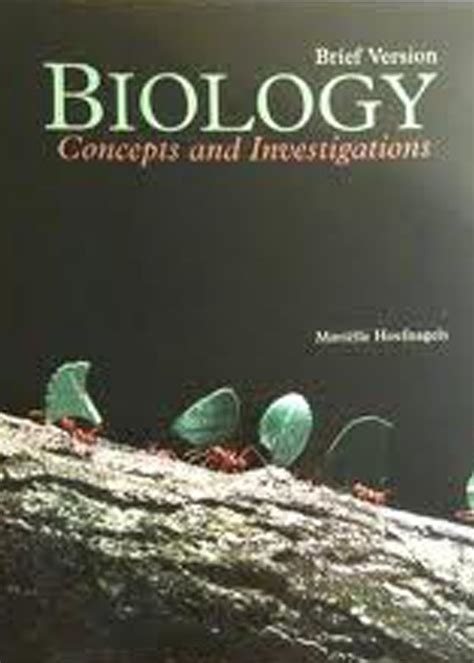 Biology Concepts And Investigationsbrief Version Marielle Hoefnagels