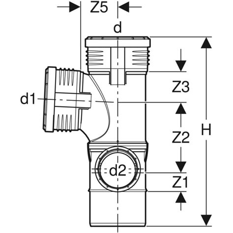 Geberit Silent PP Combined Corner Branch Fitting 87 5 Swept Entry