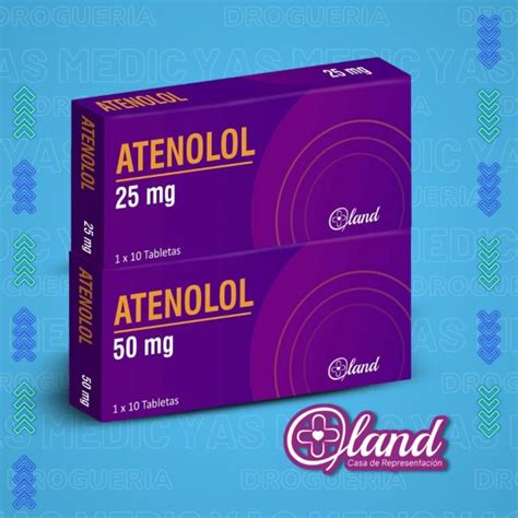 Atenolol 50mg X 10 Tabletas Land