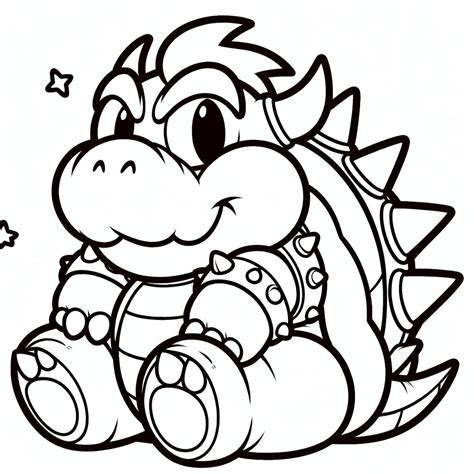 Dibujo Para Colorear De Bowser 20 3 Platos Para Colorear