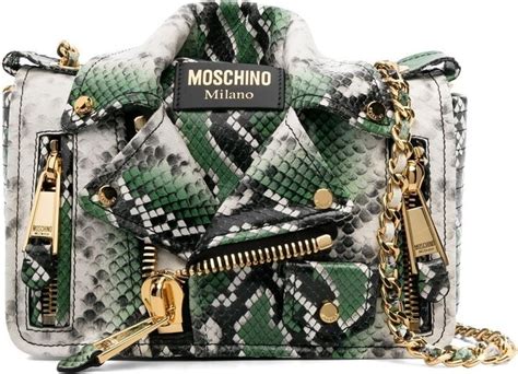 Moschino Leather Jacket Crossbody Bag ShopStyle