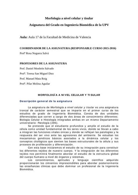 Pdf Guia Morfolog A Nivel Celular Y Tisular Uv Es Del Ser