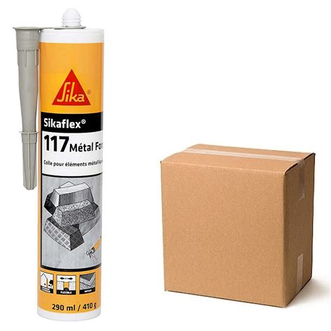 Sika Sikaflex Sikabond At Metal Force Adhesive Sealant Grey Box Of